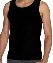Tanktop mouwloos t-shirt singlet zwart voor heren fruit of the loom kopen