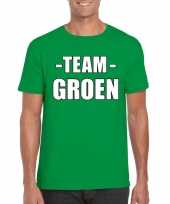 Team groen shirt heren voor sportdag kopen