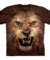 The mountain bruin realistisch leeuwen t-shirt kopen