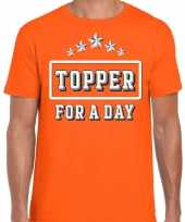 Topper for a day feest-shirt topper oranje voor heren kopen