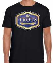Trots op de boer protest t-shirt zwart voor heren kopen 10182911