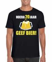 Verjaardag shirt 20 jaar geef bier heren kopen