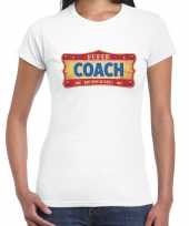 Vintage super coach kado shirt kleding wit voor dames kopen