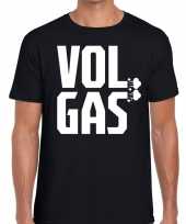Vol gas zwarte cross t-shirt zwart voor heren kopen