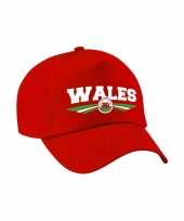Wales landen pet baseball cap rood voor volwassenen kopen