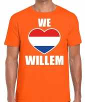 We love willem t-shirt oranje heren kopen