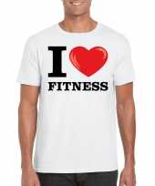 Wit i love fitness t-shirt heren kopen