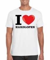 Wit i love hardlopen t-shirt heren kopen