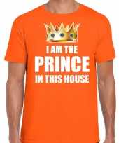 Woningsdag im the prince in this house t-shirts voor thuisblijvers tijdens koningsdag oranje heren kopen