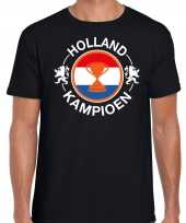 Zwart fan shirt kleding holland kampioen met beker ek wk voor heren kopen