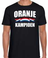 Zwart fan shirt kleding holland zwart kampioen ek wk voor heren kopen