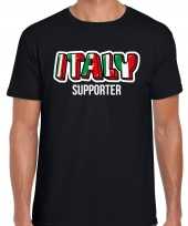 Zwart fan shirt kleding italy supporter ek wk voor heren kopen
