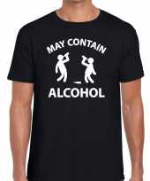 Zwart fun shirt may contain alcohol voor heren kopen