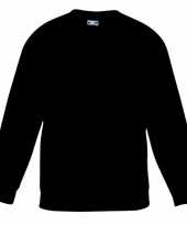 Zwart katoenen sweater zonder capuchon voor meisjes kopen