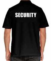 Zwart security polo t-shirt grote maten voor heren kopen