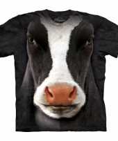 Zwart wit realistisch koeien t-shirt kopen